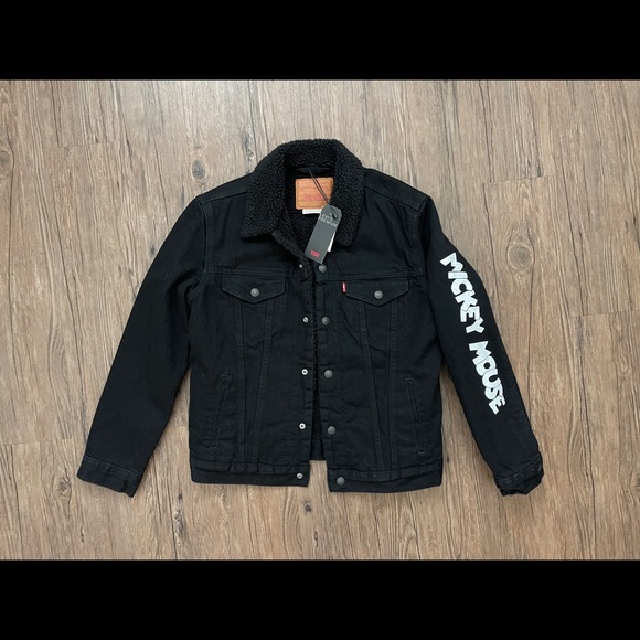 Levi’s Mickey Trucker Jacket Premium Sherpa size medium - Picture 2 of 10